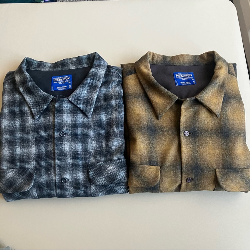 Pendleton Board Shirt 4X Wool Plaid Button Up Flannel Shirts Like New
